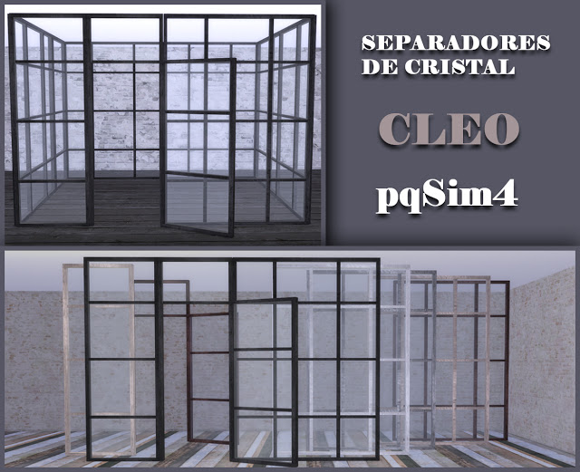 Sims 4 Cleo glass dividers at pqSims4