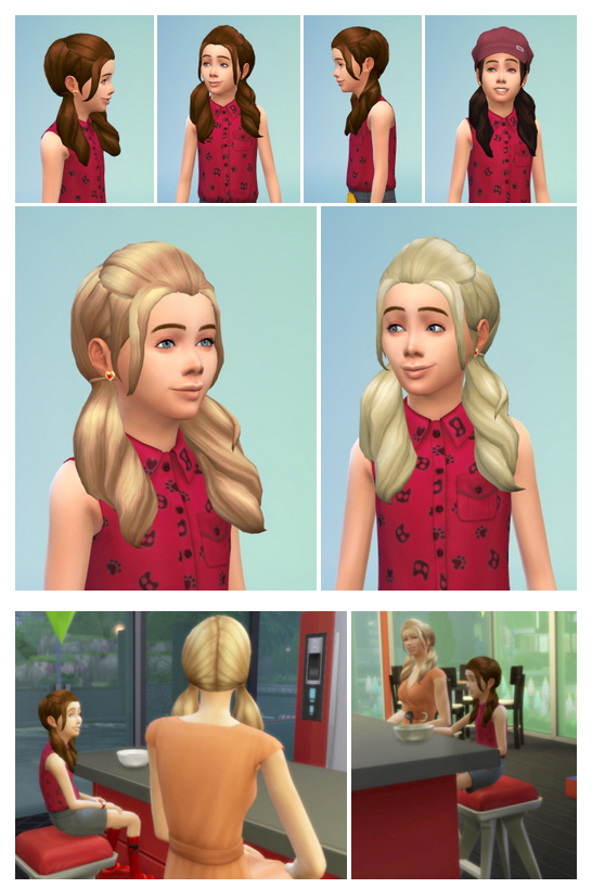Sims 4 Little Roll’in Pics hair at Birksches Sims Blog