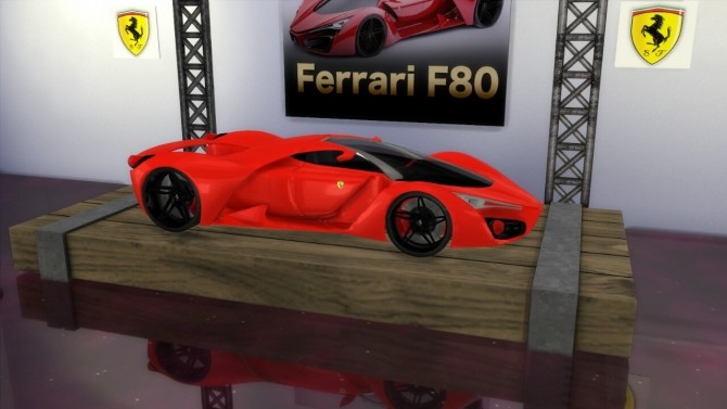 Sims 4 Ferrari F80 Concept at LorySims