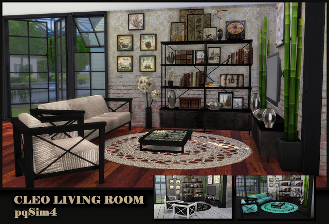 Sims 4 Cleo livingroom at pqSims4