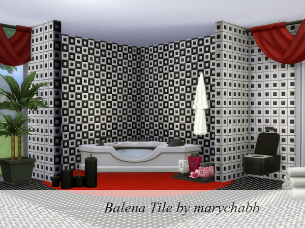 Sims 4 Balena Tile Set by marychabb at TSR