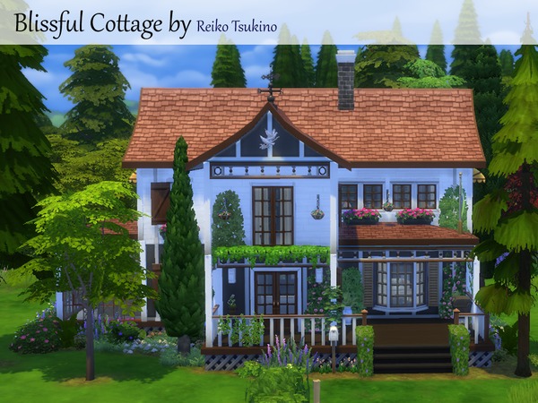 Sims 4 Blissful Cottage by Reiko Tsukino at TSR