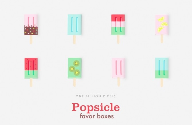 Sims 4 Popsicle Favor Boxes at One Billion Pixels