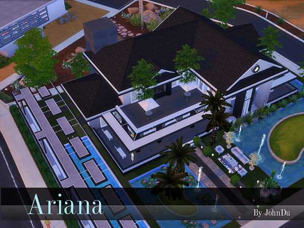 Sims 4 Ariana house by johnDu at TSR