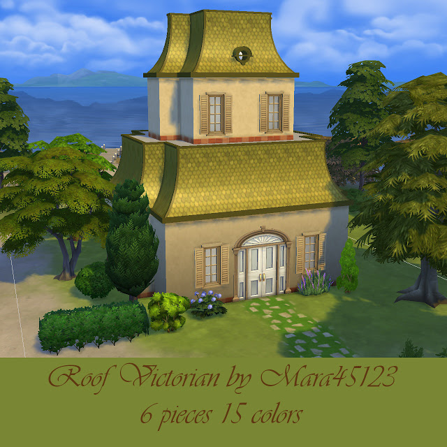 Sims 4 Roof Victorian at Mara45123