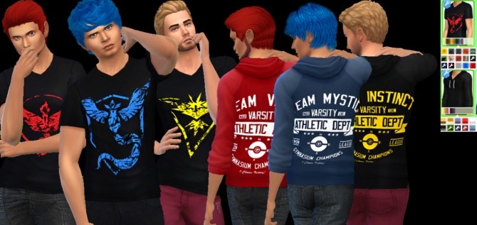 Sims 4 Pokemon Go shirts and hoodies at Aurimon
