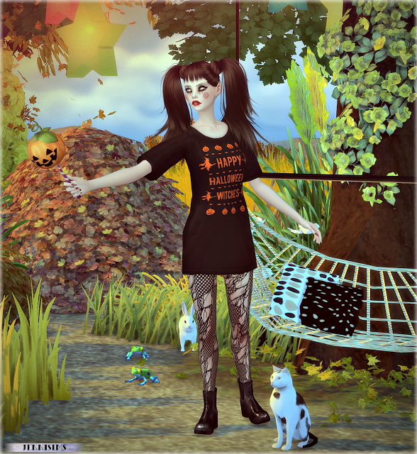 Sims 4 Wand, Decorative Cat Pumpkin Time at Jenni Sims