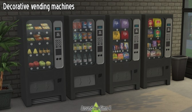 Sims 4 Decorative vending machines by Sandy at Around the Sims 4