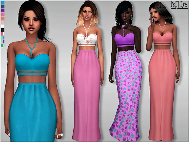 Sims 4 Summer Casual Maxi Dress by Margeh75 at Sims Addictions