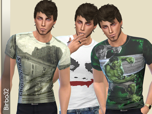 Sims 4 Super Hero V2 T Shirts by Birba32 at TSR