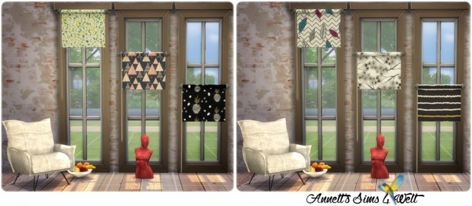Sims 4 Blinds Colorful TS3 to TS4 Conversion at Annett’s Sims 4 Welt