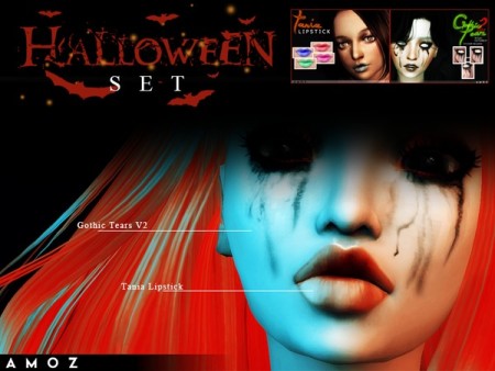 Halloween Makeup Miniset by Amoz at TSR
