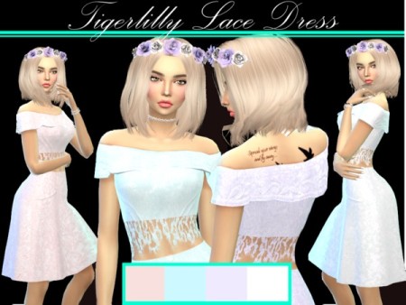 Lace Spring Dress by tigerlillyyyy at TSR