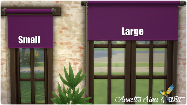 Sims 4 Blinds Uni Small & Large TS3 to TS4 Conversion at Annett’s Sims 4 Welt