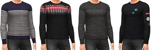 Sims 4 Men’s Sweaters at Marvin Sims
