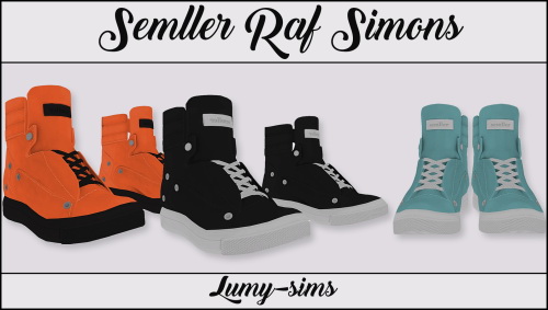 Sims 4 Semllers high tops conversion at Lumy Sims