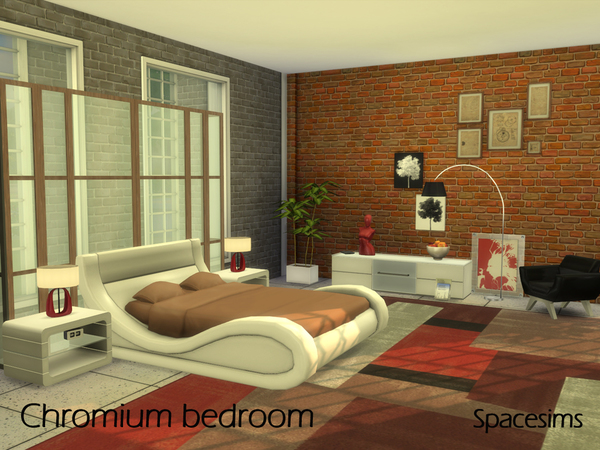 Sims 4 Chromium bedroom by spacesims at TSR