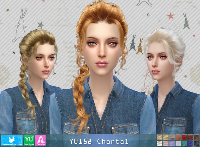 Sims 4 YU158 Chantal hair (Pay) at Newsea Sims 4