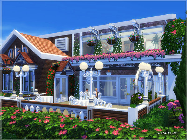 Sims 4 A breath of spring restaurant by Danuta720 at TSR