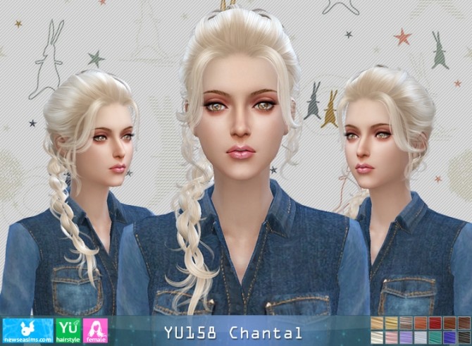 Sims 4 YU158 Chantal hair (Pay) at Newsea Sims 4