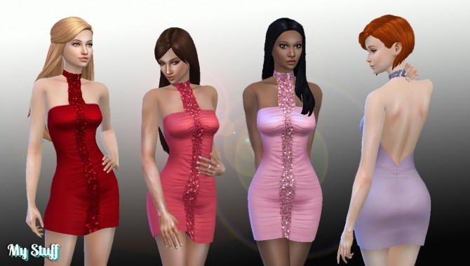 Sims 4 TS2 Night Life Dress Conversion at My Stuff