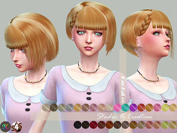 Sims 4 Chika animate hair 68 at Studio K Creation