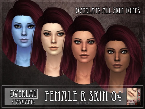 Sims 4 R skin 4 F Overlay by RemusSirion at TSR