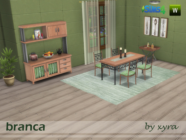 Sims 4 Branca dinning room set by xyra33 at TSR