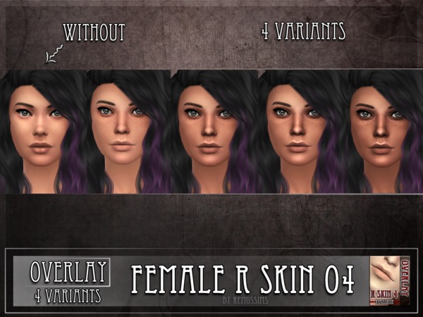 Sims 4 R skin 4 F Overlay by RemusSirion at TSR