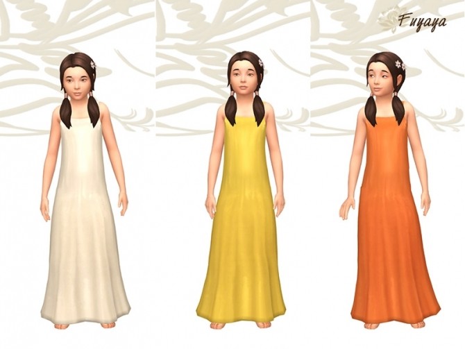 Sims 4 Bohème dress by Fuyaya at Sims Artists