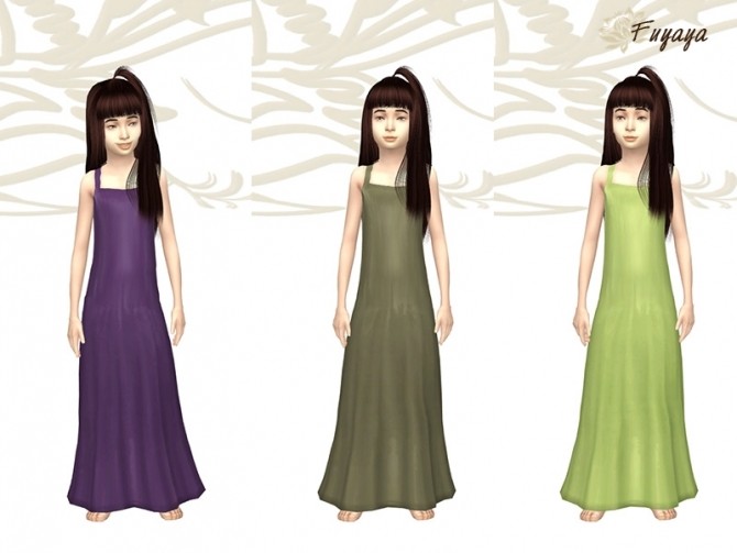 Sims 4 Bohème dress by Fuyaya at Sims Artists