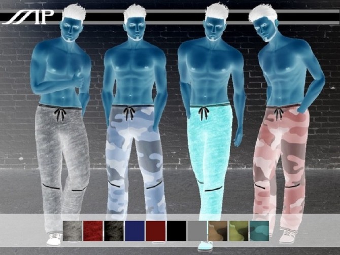 Sims 4 MP Loose Fit Stylish Lace Up Sweatpants at BTB Sims – MartyP