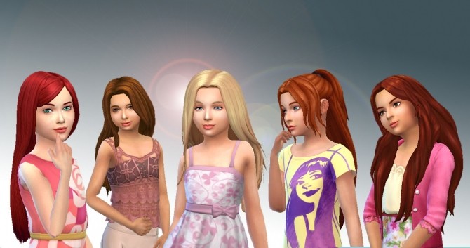 Sims 4 Girls Long Hair 3 at My Stuff