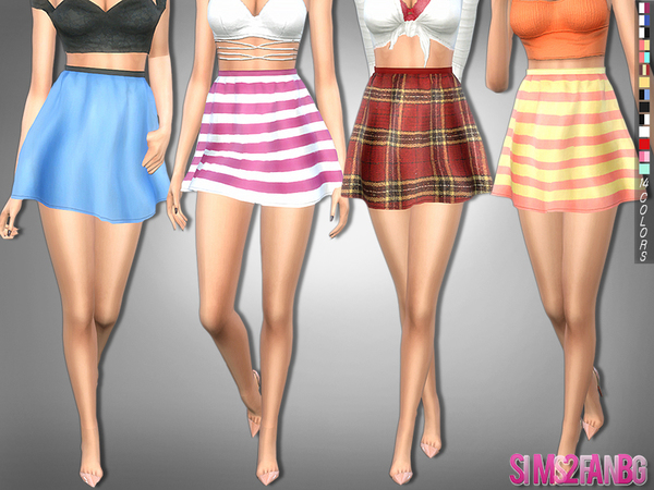 Sims 4 243 Mini skirt by sims2fanbg at Tukete