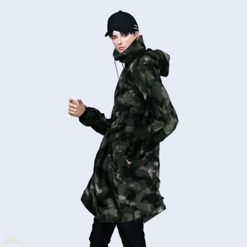 Long Windbreak Jacket at Marigold » Sims 4 Updates