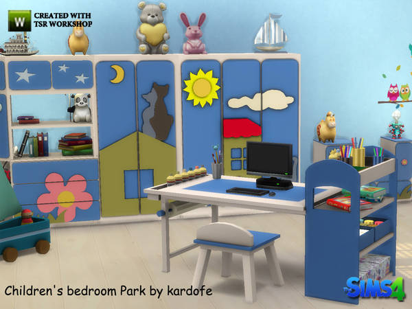 Sims 4 Kids bedroom park by kardofe at TSR