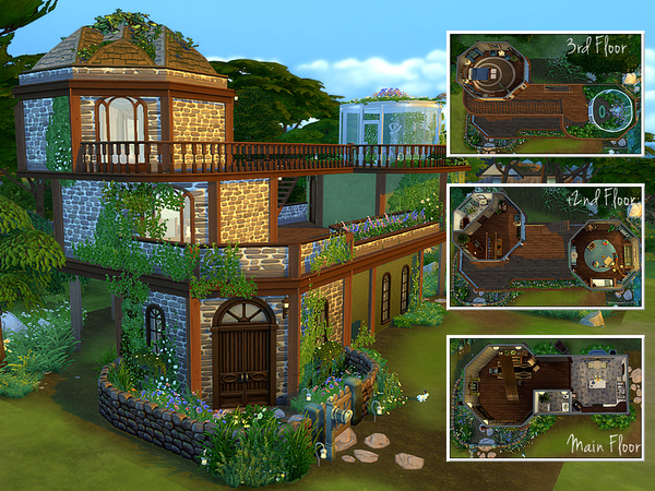 Sims 4 Ivyhills Cottage by purrfectionism at TSR