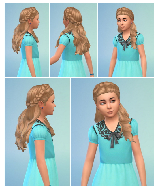 Sims 4 Little Half Braids at Birksches Sims Blog