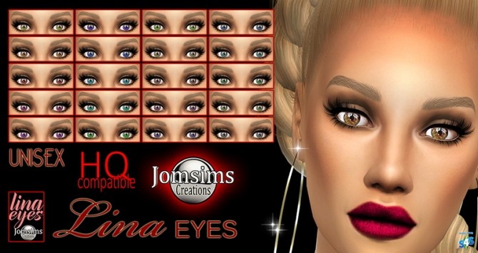 Sims 4 Lina eyes at Jomsims Creations