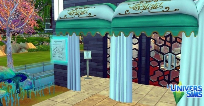 Sims 4 Au croissant Tranquille cafe by Coco Simy at L’UniverSims