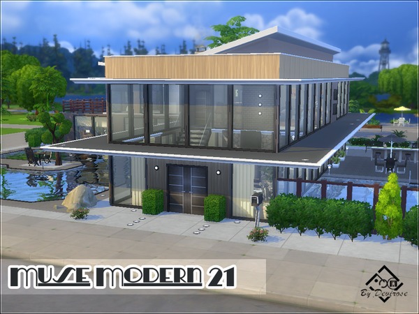 Sims 4 Muse Modern house 21 by Devirose at TSR