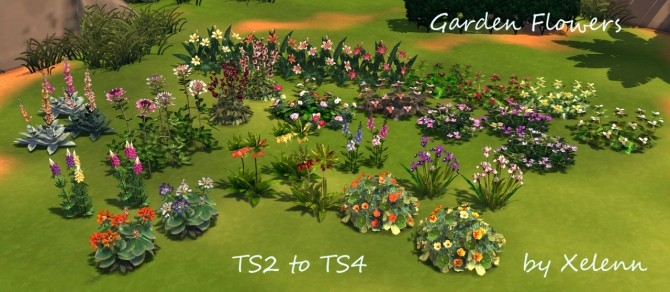 Sims 4 TS2 to TS4 Plants & Flowers Mega Pack at Xelenn