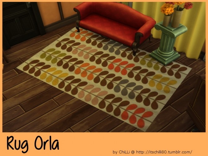 Sims 4 Orla rug at ChiLLis Sims