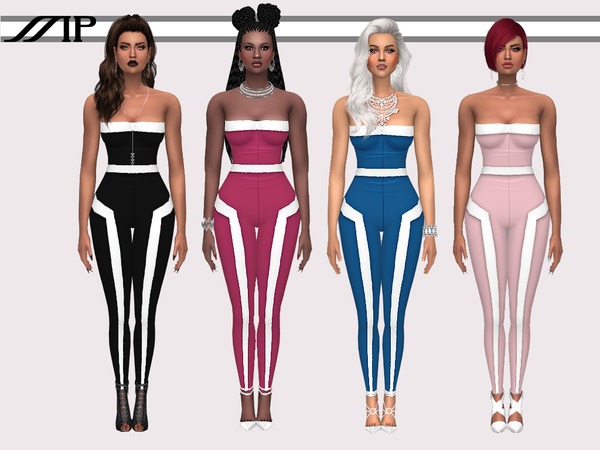 Sims 4 MP Clubwear Jumpsuit With White Trim at BTB Sims – MartyP