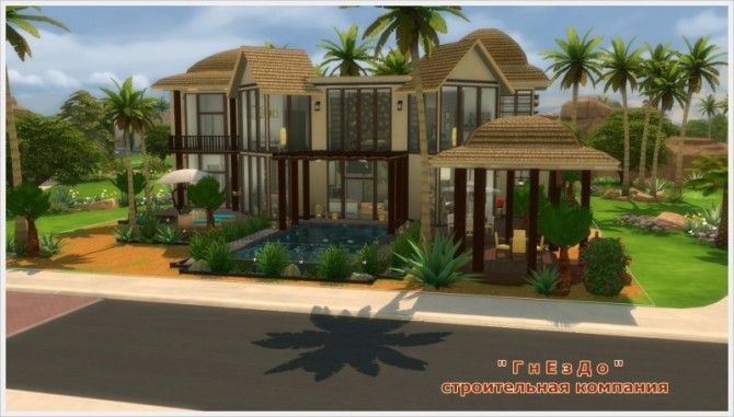 Sims 4 Joyce Maldivian house at Sims by Mulena