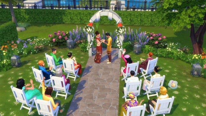 Sims 4 Plan a Perfect Wedding in Center Park in The Sims 4 City Living at The Sims™ News