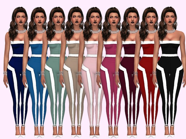 Sims 4 MP Clubwear Jumpsuit With White Trim at BTB Sims – MartyP