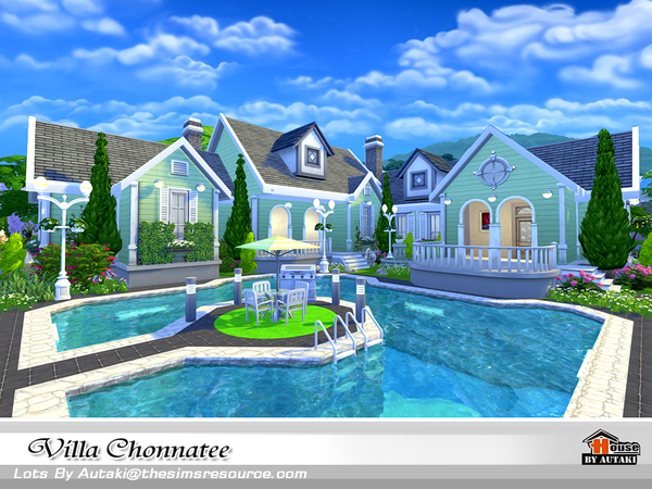 Sims 4 Villa Chonnatee by autaki at TSR