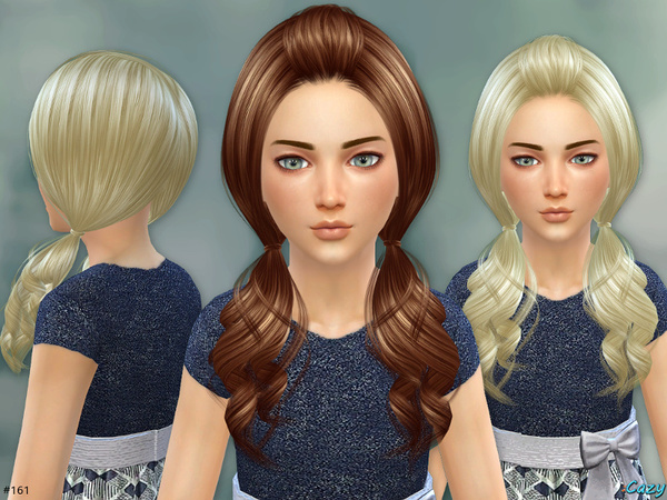 Sims 4 Ellie Hair Set by Cazy at TSR