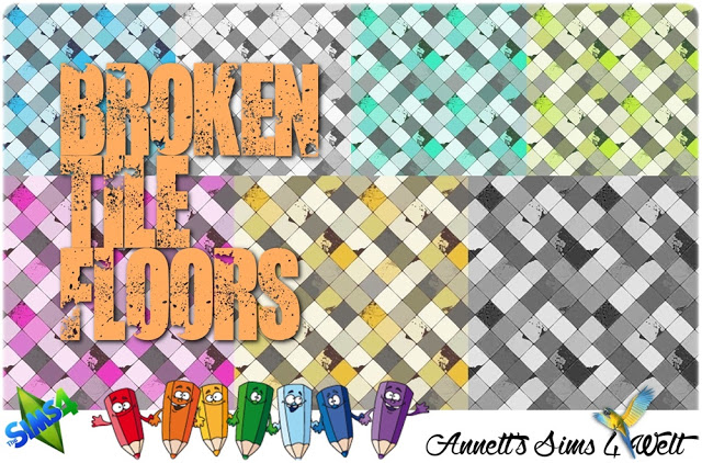Sims 4 Broken Tile Floors at Annett’s Sims 4 Welt